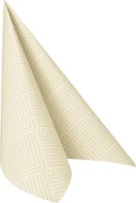 Image de Papstar serviettes 40cm 1/4 pli Royal Elegance champagne 50 pcs.