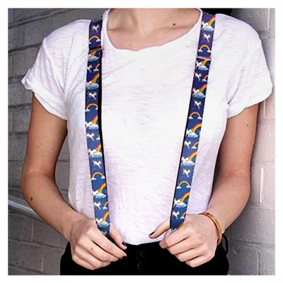 Produktbild von Herren Hosenträger mit Einhorn-Motiv, Mehrfarbig, Einheitsgröße
