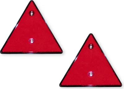 Produktbild von LAS Reflektor dreieckig rot 2 Stück