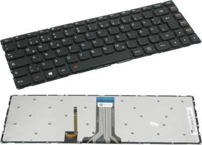 Produktbild von Trade-Shop Original Laptop Tastatur / Notebook Keyboard Deutsch QWERTZ ersetzt Lenovo SN20G63003 T5S1B MP-13P9 für Lenovo IdeaPad 100s-14ibr 500s-14isk 300s-14isk S41-35 S41-70 S41-75 U41-70 U31-70