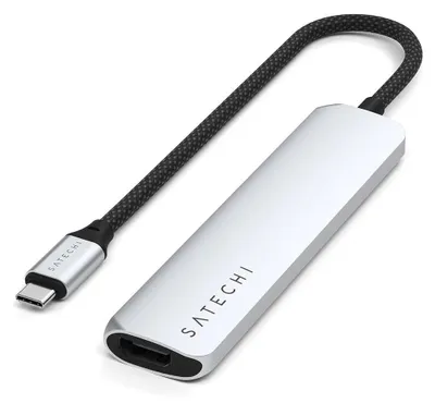 Zdjęcie produktu dla Satechi ST-P6SS, USB Type-C, HDMI, USB 2.0 Type-A, USB 3.2 Gen 2 (3.1 Gen 2) Type-A, USB Type-C, SD, MicroSD (TransFlash), 10000 Mbit/s, 60 Hz, 4096 x 2160