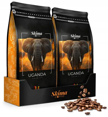 Immagine prodotto di Caffè in grani 2 x 1 kg UGANDA 100% Arabica appena tostato per macchine automatiche