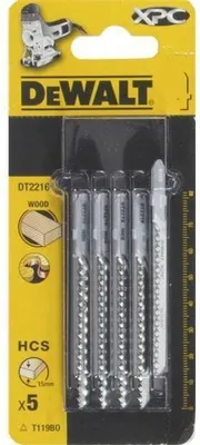 Image de DEWALT Stichsaegeblatt HCS Laminat <15mm 5Stk