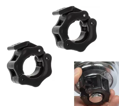 Immagine prodotto di Blocchi per bilancieri, confezione da 2 pezzi, per bilancieri da 28 mm, morsetti a molla per il fitness