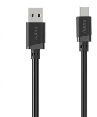 Imagen del producto de Hama 00201812, 2 metros, USB A, USB C, USB 2.0, 0,48 Gbit/s, color