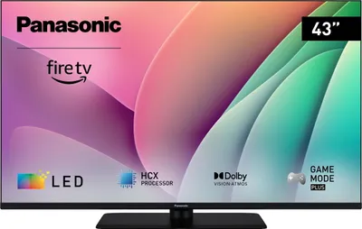 Zdjęcie produktu dla Panasonic TV-43W80AEZ, 109,2 cm (43"), 3840 x 2160 px, QLED, Smart TV, Wi-Fi, Czarny