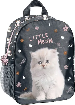 Produktbild von PASO kleiner Kindergartenrucksack für Mädchen Kinder Katze