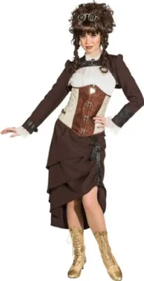 Produktbild von O9511-34-36 Damen Kurzjacke Steampunkjacke Gr.34-36
