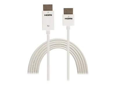 Immagine prodotto di Techly ICOC-HDMI-SL-010W Techly HDMI Kabel High Speed mit Ethernet 1m weiß
