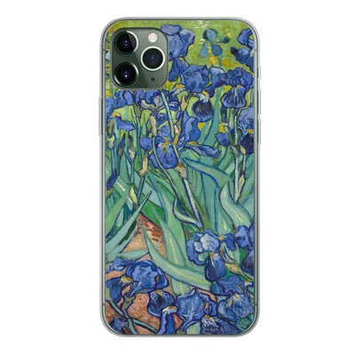 Produktbild von MuchoWow® Handyhülle Schutzhülle Hülle für iPhone 11 Pro Max Schwertlilien - Vincent van Gogh Silikon Softcase Handy Hülle - Schutz