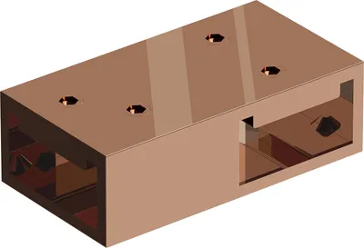 Immagine prodotto di Mexen connettore a T per supporti a parete, oro rosa - 800-09-60