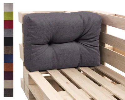 Produktbild von sunnypillow Palettenkissen Auflage Set für Europaletten Indoor und Outdoor Palettenpolster Palettensofa Kissen mit schöner Steppung viele Größen Seitenkissen 65 x 40
