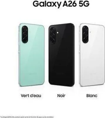 Obrázek produktu pro Smartphone SAMSUNG Galaxy A26 5G, 128 GB, 6,7" Super AMOLED 120Hz displej, 50MP fotoaparát, černý