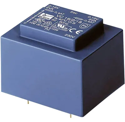 Produktbild von Block VC 10/2/12 Transformator für Leiterplatten 1x230V 2x12V/AC 10VA 416mA