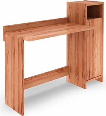 Produktbild von Schreibtisch Zigo aus Kernbuche massiv 111x41x98 cm mit 1 Tür und 1 offenen Fach