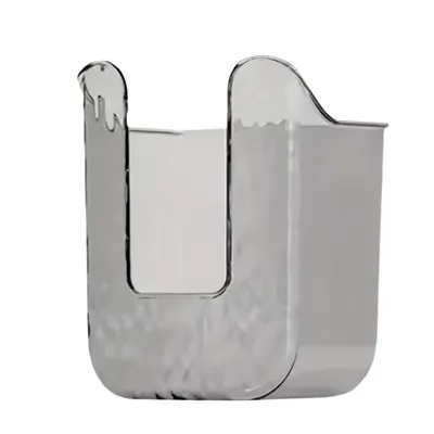 Image de Boîte de rangement peu encombrante pour lingettes humides pour salle de bains, cuisine, boîte pour lingettes humides avec fixation invisible par adhésif - WIPBOX Gris