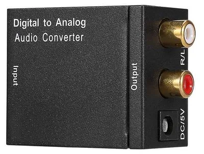 Immagine prodotto di Convertitore digitale audio-analogico con ingresso ottico (Toslink) e coassiale