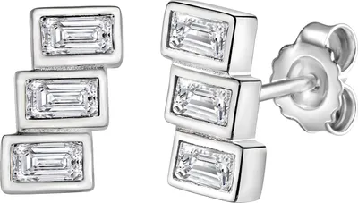 Produktbild von Damen Ohrstecker 925 Sterling Silber Zirkonia