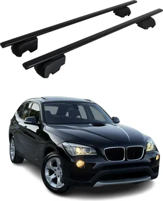 Image de Barres de toit transversales pour BMW X1 E84 2009-2015 Fer Noir