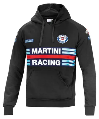 Produktbild von Herren Sweater mit Kapuze Sparco Martini Racing Schwarz