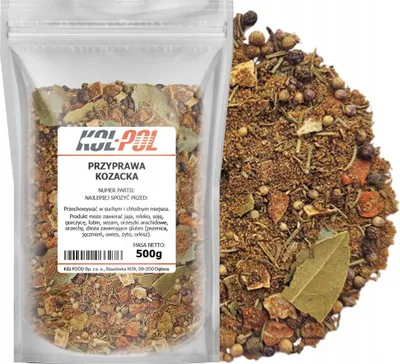 Zdjęcie produktu dla PRZYPRAWA KOZACKA 500g Aromatyczna mieszanka ziół do mięs grilla Kol-Pol