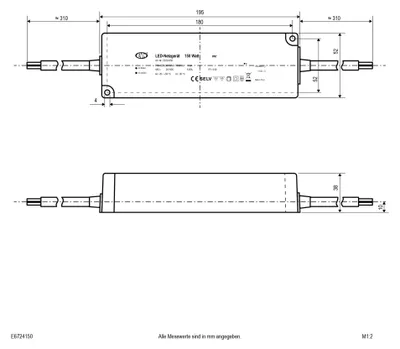 Zdjęcie produktu dla EVN E6724150 Transformator LED stałonapięciowy 24 V/DC 1 szt.