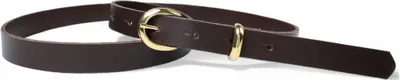 Produktbild von Ledergürtel Damen Echtleder 2 cm, vergoldete Schnalle + Schlaufe, FRONHOFER