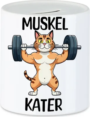 Produktbild von Muskelkater Spardose Fitness Gym Bodybuilding Workout Kraftsport Training