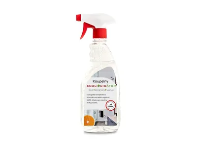 Obrázek produktu pro Ecoliquid ECOLIQUIDÁTOR koupelny, čisticí a dezinfekční prostředek, pomeranč, sprej 500 ml