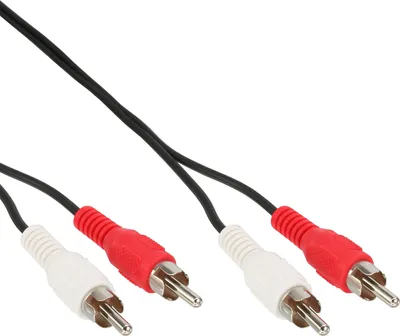 Produktbild von InLine® Cinch Kabel, 2x Cinch, Stecker / Stecker, 1m, schwarz