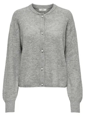 Produktbild von JDY Strickjacke Rundhals Knopfleiste Perlen Knit Fit Größe: L