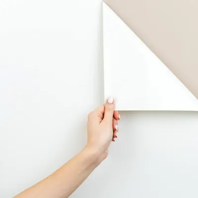 Image de MARAPON® Film adhésif pour meubles, couleur blanche [90x200 cm]. Film pour meubles, unie, auto-adhésif