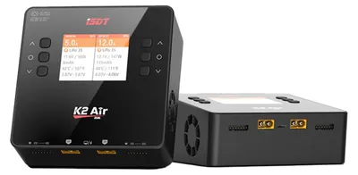 Zdjęcie produktu dla Ładowarka ISDT K2AIR, zasilanie AC 200W, DC 500W, inteligentna, dwukanałowa