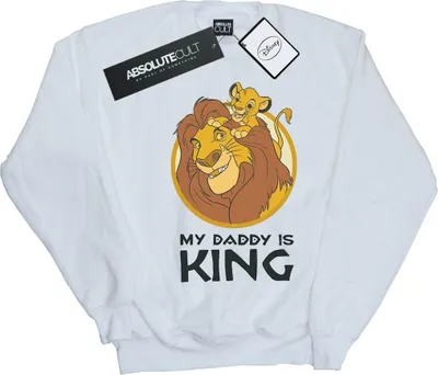 Produktbild von Disney - "The Lion King My Daddy Is King" Sweatshirt für Damen BI22115 (XL) (Weiß)