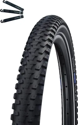 Zdjęcie produktu dla 1 x opona rowerowa Schwalbe Marathon Plus MTB Performance Smart DualGuard E-50 ADDIX czarna/odblaskowa 65-622 (29 x 2,60) wraz z łyżką do opon maxxi4you