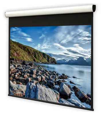 Produktbild von DELUXX Cinema Motorleinwand Elegance 4:3 Mattweiss Varico Home 183 x 137 cm