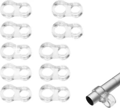 Productafbeelding van 10 stuks doorzichtige deurklinkstoppers, wand- en meubelbeschermers, rubberen deurstopperbuffer