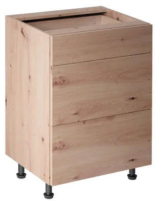 Produktbild von Unterschrank D60S3 – Velora – Artisan Eiche – Push-to-Open Mechanismus