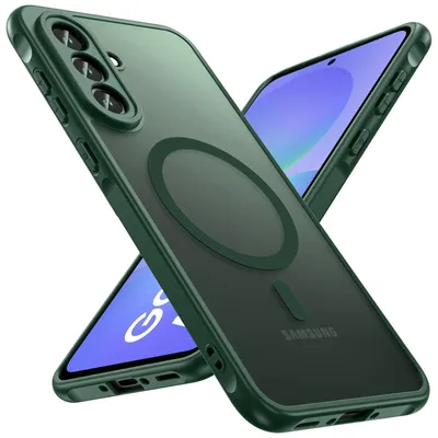 Immagine prodotto di Custodia magnetica per Samsung Galaxy A37 5G, custodia Magsafe, resistente agli urti, telaio in TPU, potente anello magnetico, verde
