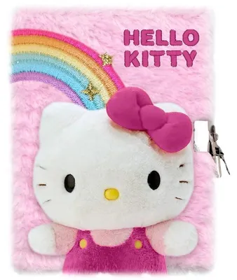 Productafbeelding van Pluche Hello Kitty dagboek - Knuffel van KIDS LICENSING, geschikt om mee te knuffelen en als decoratie