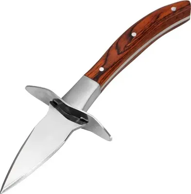 Produktbild von Hochwertiges Austernmesser aus Edelstahl und Holz - Braun KP27902