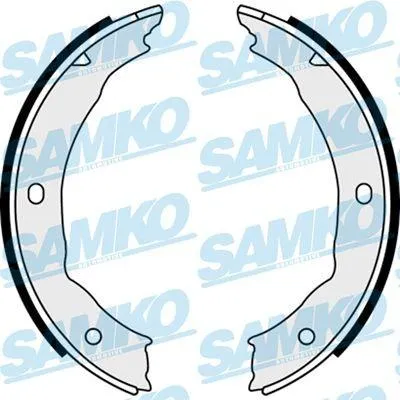 Produktbild von SAMKO 88400 Handbremsbeläge passend für PEUGEOT 406 (8B) Handbremse 185mm