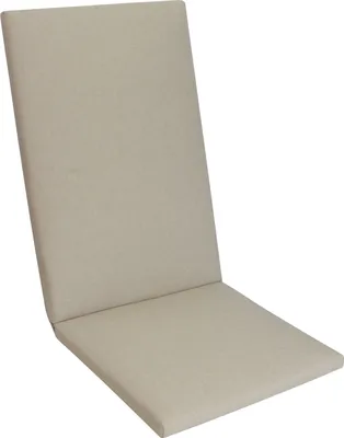 Produktbild von Herlag Sunny Hochlehner-Auflage 123x50x4 cm – wetterfest, wasserfest & UV-beständig – waschbarer Bezug mit Reißverschluss – Natur