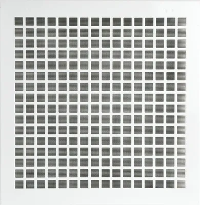 Produktbild von UPMANN Lüftungsgitter eckig mit Klemmfeder 280x285 mm Stahl weiß