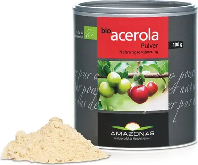 Immagine prodotto di Acerola 100% biologica pura vitamina C naturale in polvere 100 g