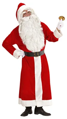Productafbeelding van Kerstman kostuum, fluweel (jas, riem), maat XXL. Maat: XXL