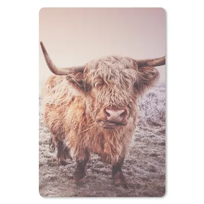 Produktbild von MuchoWow® Mauspad Mousepad Schottische Hochlandbewohner - Licht - Himmel - Natur 18x27 cm - Mousepads - Maus Mat - Pad - Mausunterlage