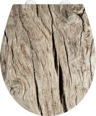 Produktbild von WENKO WC Sitz Bois Acryl Klodeckel Absenkautomatik Toiletten Deckel Sitz Holz