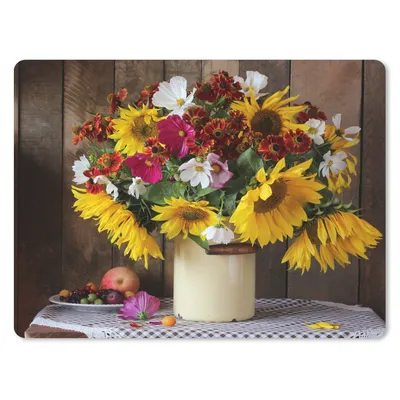 Produktbild von MuchoWow® Mauspad Mousepad Blumen - Farben - Stilleben 23x19 cm - Mousepads - Maus Mat - Pad - Mausunterlage - Schreibtischunterlage - Mauspad