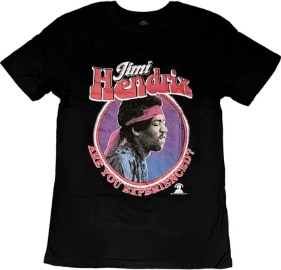 Produktbild von Jimi Hendrix - "Are You Experienced?" T-Shirt für Herren/Damen Uni RO5420 (M) (Schwarz)